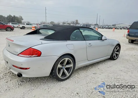 2010 BMW 650 I z USA, uszkodzony, nr VIN WBAEB5C5XAC224698
